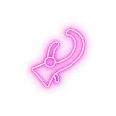 Voluntary prosthesis neon icon