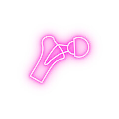 Hip replacement neon icon