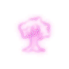 Grove olive leaf neon icon