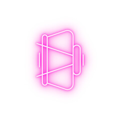 Clip neon icon