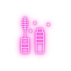 Mascara makeup neon icon