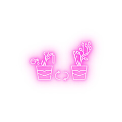 elixir magic plant refresh neon icon