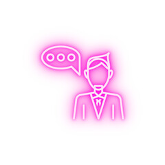 Attorney neon icon