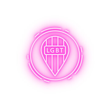 Placeholder lgbt neon icon