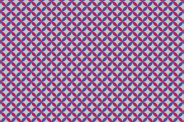 The gray background of blue and red mesh stitch pattern