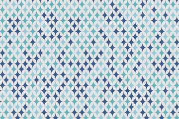 Blue mosaic background of the oriental traditional pattern. Vector illustration.