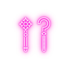 Wand neon icon