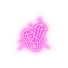 Crystal neon icon