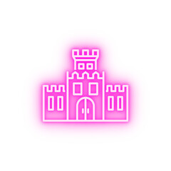 Fortification neon icon