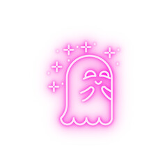 Obraz premium Ghost sweaty neon icon