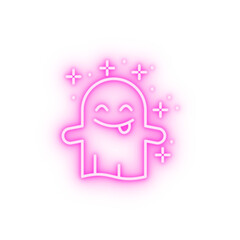 Ghost sweaty neon icon