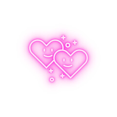 Emot neon icon