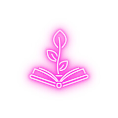 Website graduate hat neon icon