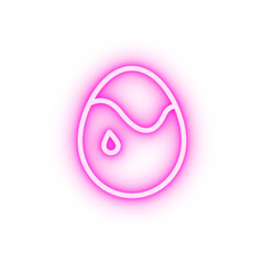 Egg color neon icon