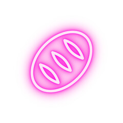 Bread bakery neon icon