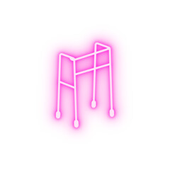walkers for adults neon icon