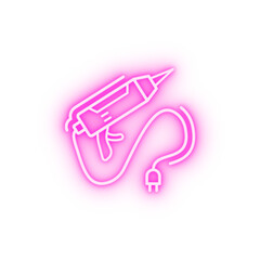 Sealants tool neon icon
