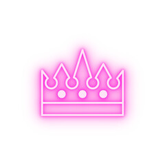 royal crown neon icon