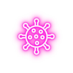 COVID-19 coronavirus neon icon