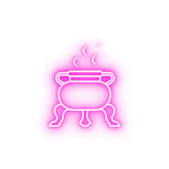 China culture pot neon icon