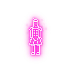 Army soldier China culture Statue neon icon