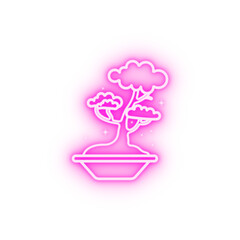 China tree China culture neon icon