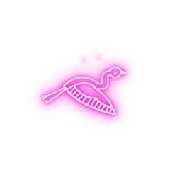 Animal china bird stork China culture neon icon