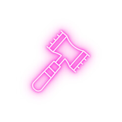 Tenderizer tool neon icon