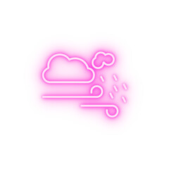 Rain neon icon