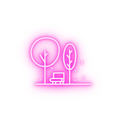 Park neon icon