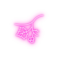 Berries neon icon