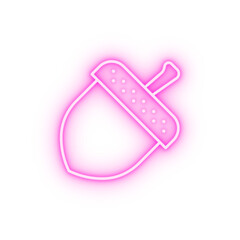 Acorn neon icon