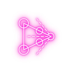 augmented reality technology odometry visual neon icon