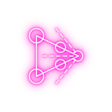 augmented reality technology odometry visual neon icon