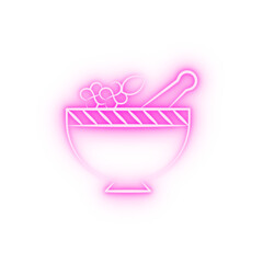 Remedy alternative medicine neon icon