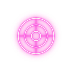 Target SEO neon icon