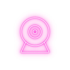 Webcam SEO neon icon