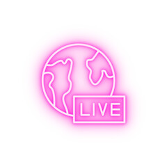 News live neon icon