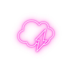 Storm energy neon icon