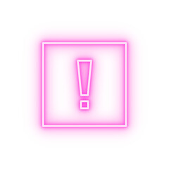 Warning energy neon icon