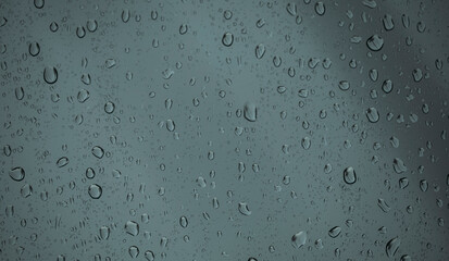 water drops on glass