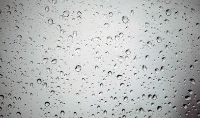 rain drops on the window. Drops. Happy day. Water
