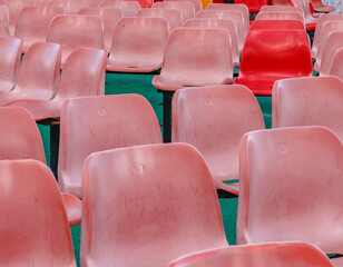 rows of red seats
