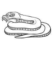 Gefährliche böse Schlange Design 