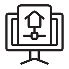 home automation line icon