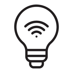 light bulb line icon