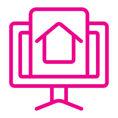 smart home gradient icon