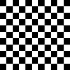 Black and white checkered background. Chess pattern. Vector illustration
