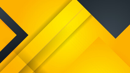Abstract black and yellow background