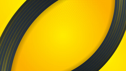 Abstract black and yellow background